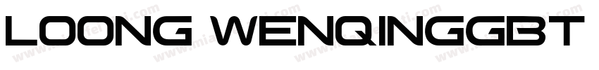 Loong WenqingGBT Flash semiblod字体转换